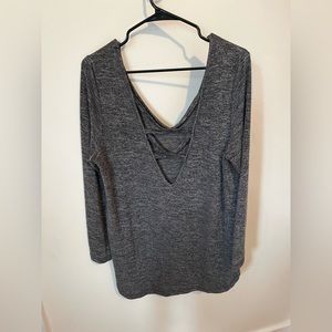 Gray cross back